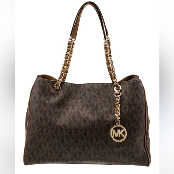 Michael Michael Kors Susannah Ladies Large Leather Tote Handbag - Picture 3 of 14